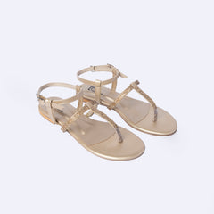 Barely Gold Formal Sandal