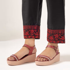 Rhinestone Strap Wedge Sandals